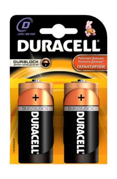 Батарейки алкалиновые DURACELL D (LR20) 2шт: 199 ₽, артикул № 43744502 ...