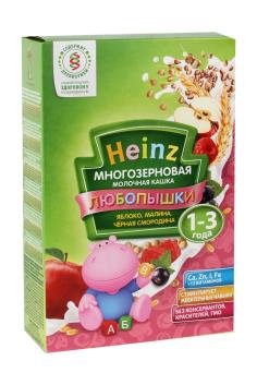 Каша Хайнц Любопышки 200г мол яблоко малина черная смородина с 1года ...