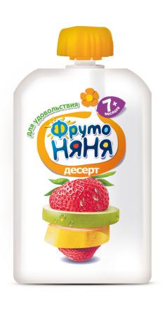 Десерт Фрутоняня ябл. Банан клубн. пауч 90 г: 39.9 ₽, артикул ...
