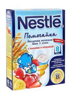 Nestle каша 3 Злака, йогурт, банан, клубника 200г, для дет.пит.: 180 ...