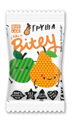 Батончик фрукт.-ягодн «ЯБЛОКО-ГРУША" 25гр. "Bitey": 49 ₽, артикул ...