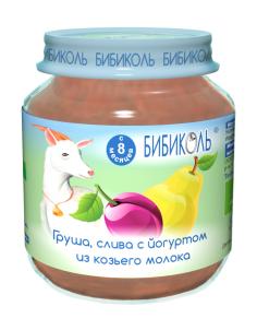Пюре Бибиколь Груша, слива с йогуртом, 125 г.: 89 ₽, артикул № 78705190 ...