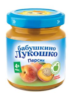 Бабушкино Лукошко - пюре персик, 4 мес., 100/6: 9 ₽, артикул № 78949182 ...