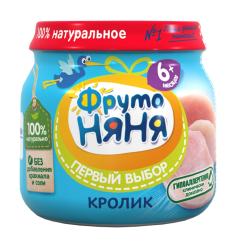 Пюре ФРУТОНЯНЯ Кролик 80гр: 59 ₽, артикул № 79145247 | Интернет-магазин ...