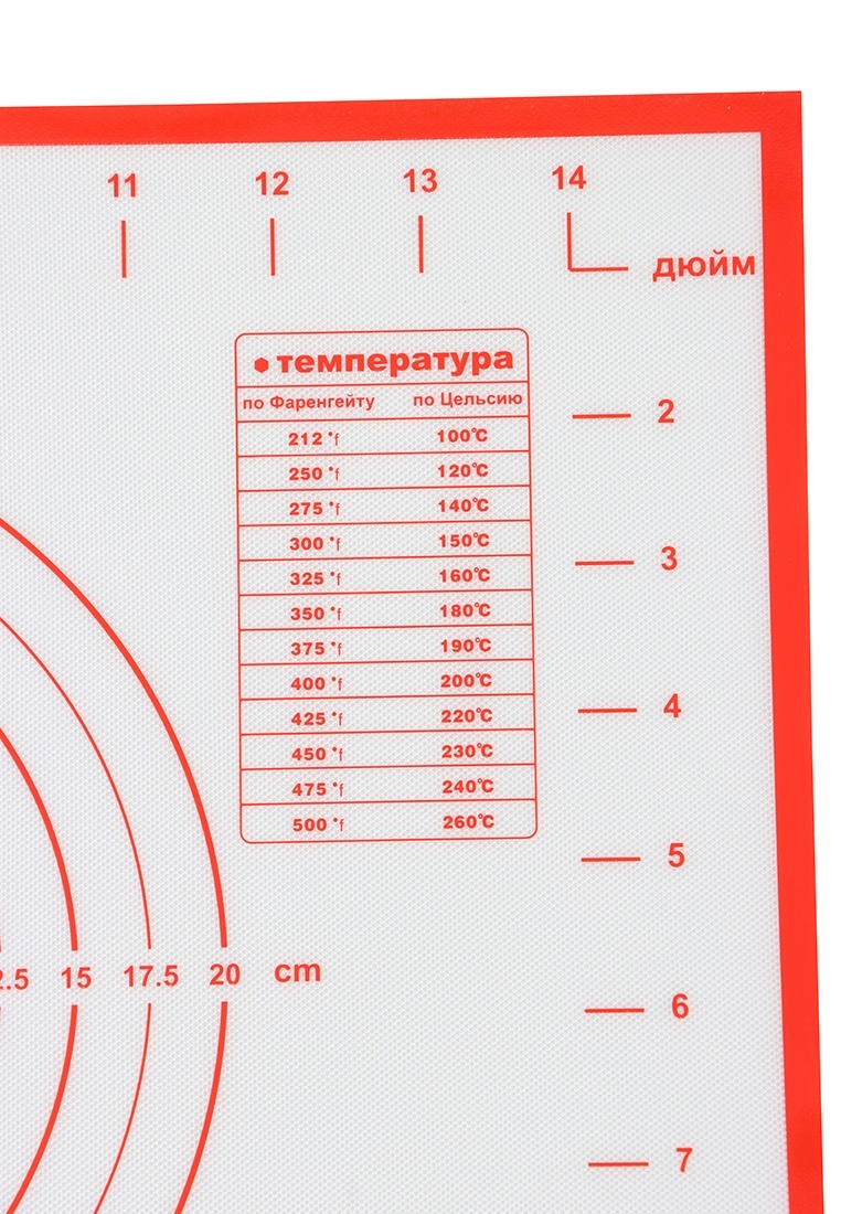 Силиконовый коврик для выпечки: цвет красный, 299 ₽, артикул № c0801000 |  Интернет-магазин kari